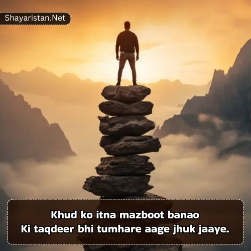 Self Confidence Zindagi Motivational Shayari in English